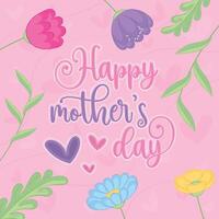 Happy mother day poster vector