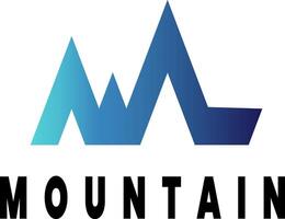 montaña logo minimalista ,logo aventuras excursionismo vector