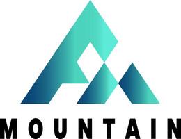 montaña logo minimalista ,logo aventuras excursionismo vector