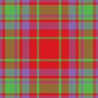 Plaid check pattern. Seamless fabric texture. Tartan textile print. vector