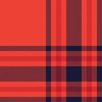 Plaid check pattern. Seamless fabric texture. Tartan textile print. vector
