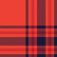 Plaid check pattern. Seamless fabric texture. Tartan textile print. vector