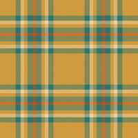 Plaid seamless pattern in orange. Check fabric texture. textile print. vector