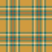 Plaid seamless pattern in orange. Check fabric texture. textile print. vector