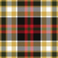 Plaid check pattern. Seamless fabric texture. Tartan textile print. vector
