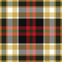 Plaid check pattern. Seamless fabric texture. Tartan textile print. vector