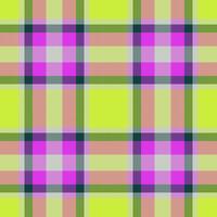Plaid seamless pattern in green. Check fabric texture. textile print. vector