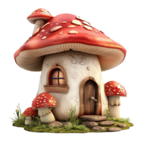 Designing Mushroom Houses for Animation png