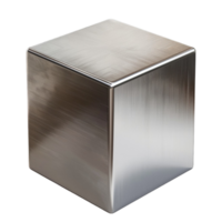 Modern Metallic Art Captivating 3D Cubes Rendered in Glossy Metal png