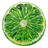 Zesty Freshness Green Lime Slice Refreshment for Every Occasion png