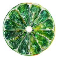 Lime Infusion Vibrant Green Lime Slice for Flavorful Culinary Delights png