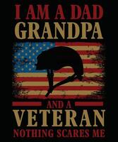 veterans fathers day t shirt vector