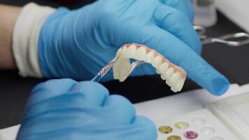 Zirconium porcelain and implant studies in the Dental Laboratory video