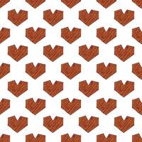 Seamless pattern with hand drawn heart doodle for decorative print, wrapping paper, greeting cards and fabric vector