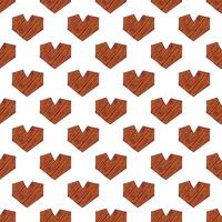 Seamless pattern with hand drawn heart doodle for decorative print, wrapping paper, greeting cards and fabric vector