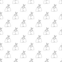 Seamless pattern with onigiri for decorative print, wrapping paper, menu, wallpaper and fabric vector