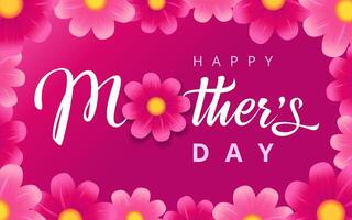 Mother's day banner or sale shopping special offer poster. vector