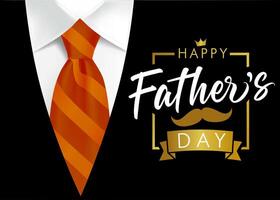 Happy Father's Day creative congrats, network poster vector