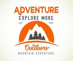 Adventure advertising banner template. Sample blank vector