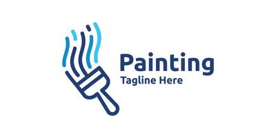 logo design painting, repaint, services, logo design icon, , symbol, idea. vector