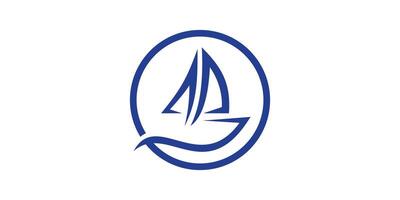 ship logo design, boat, sail, sail, logo design icon, , symbol, idea. vector