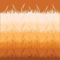 Organic Brown wheat texture Background vector