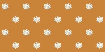 Maple white leaves seamless pattern. Retro vintage graphic design. Bohemian fashion, wallpaper, wrapping paper. Decorative ornament for fabric, textile, clothes. stock illustration. Autumn item vector