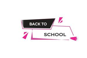 new website back to school click button learn stay stay tuned, level, sign, speech, bubble banner modern, symbol, click, vector