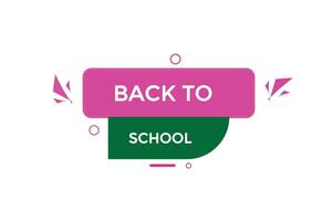 new website back to school click button learn stay stay tuned, level, sign, speech, bubble banner modern, symbol, click, vector