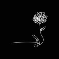 flower on it bird minimal design hand drawn one line style drawing, flower on it bird one line art continuous drawing, flower on it bird single line art vector