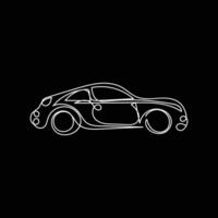 car one line art, car continuous line art , car minimal line art design vector