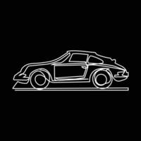 car one line art, car continuous line art , car minimal line art design vector