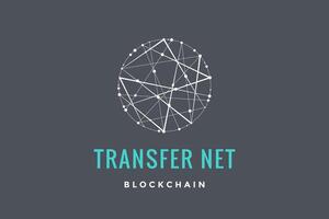 Label for blockchain technology vector