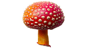 Colorful candy mushroom on a transparent background png