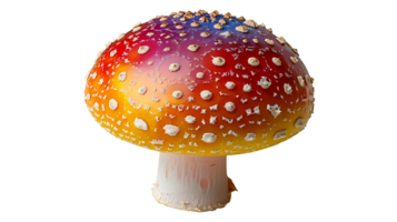 Colorful candy mushroom on a transparent background png