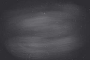 Black empty chalkboard background, surface and texture vector