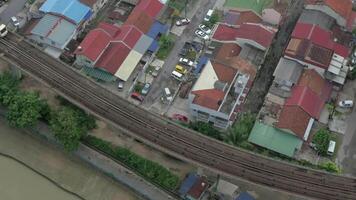 arm wijk in Maleisië 4k achtergrond video