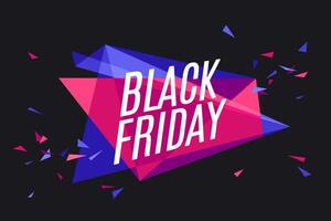 Banner with text Black Friday vector