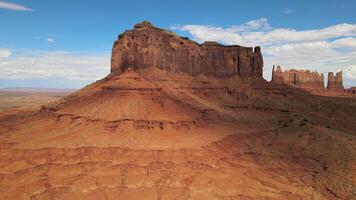 Massive Rock Formation in Monument Valley Desert video