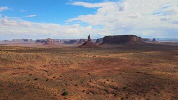 Desert Landscape With Big Indian Mountain and Monument Valley in Background video