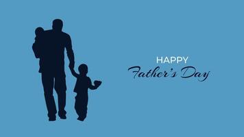 Celebrate fatherhood with our Happy Fathers Day card design for Dad and Son. Perfect for Dads birthday or our first Fathers Day together. graphic illustration. vector