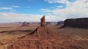 Aerial View of Desert Rock Formation video