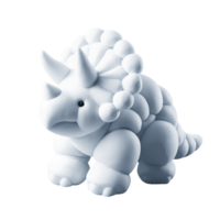 Cute Dinosaur Triceratops Marshmallow with Transparent Background Ideal for Party Decorations, Baking, or Children Activities Perfect for 4K Wallpaper, Stickers png