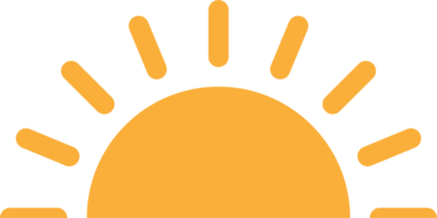 uma metade Sol é configuração para baixo ícone pôr do sol conceito para gráfico projeto, logotipo, rede site, social meios de comunicação, Móvel aplicativo, ui ilustração png