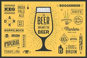Poster To Beer Or Not To Beer vector