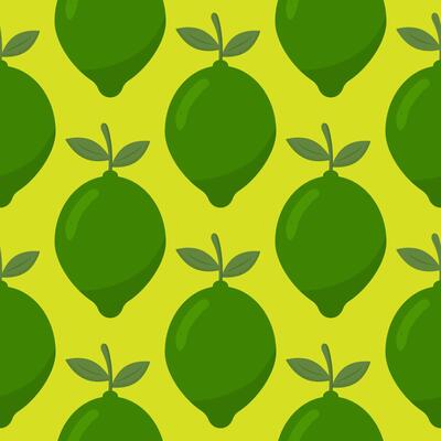 Lime seamless pattern. Fruit background.