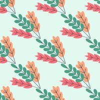 Seamless pattern with abstract leaves. Leaf texture, endless background. For wallpaper, pattern fills, web banners, surface design. vector