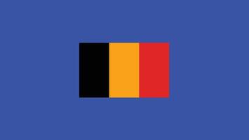 Bélgica bandera europeo naciones 2024 equipos países europeo Alemania fútbol americano símbolo logo diseño ilustración vector