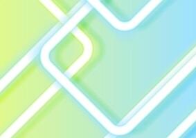 Blue green pastel neon lines abstract fluorescent background vector