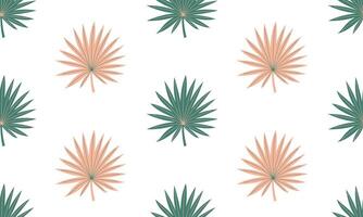 Seamless pattern with palm leaves. Abstract Tropical foliage background. Modern exotic jungle plants. Flat illustration vector